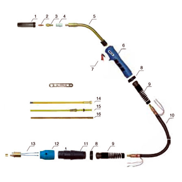 VGA 36 360 Amper Gazaltı (MIG/MAG) Kaynak Torcu
