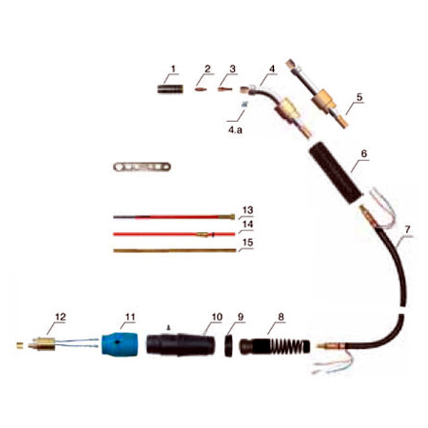 VGA 25 Auto 250 Amper Otomasyon Gazaltı (MIG/MAG) Kaynak Torcu