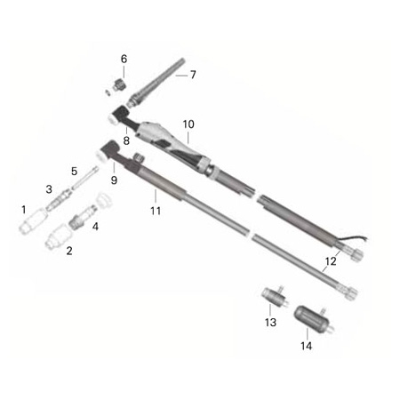 VEG 17 150 Amper Argon (TIG) Kaynak Torcu